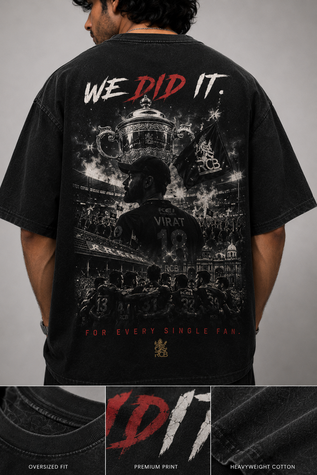 We Did It Oversized T-Shirt | Premium Graphic Tee