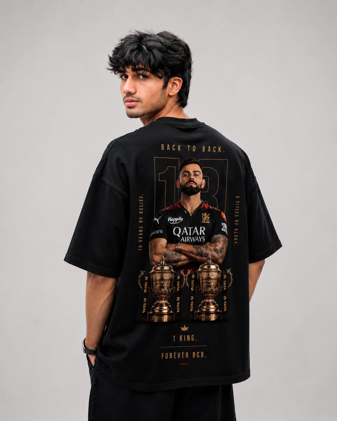 Rcb Winning IPL Oversized T-Shirt – Forever RCB Edition