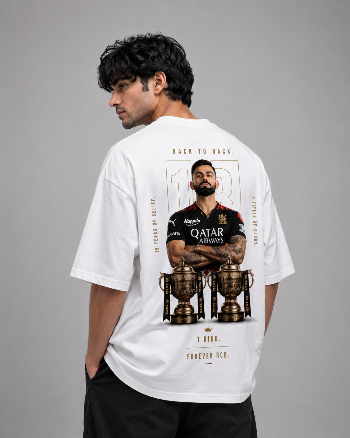 Rcb Winning IPL Oversized T-Shirt – Forever RCB Edition
